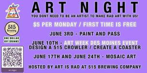 Art Night with Art Is Rad at 515 Brewing Company