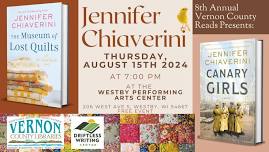 8th Annual Vernon County Reads with Author Jennifer Chiaverini