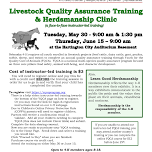 Cedar County 4-H Livestock (YQCA) Quality Assurance Training