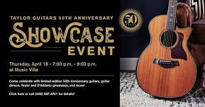 Taylor Guitars 50th Anniversary Showcase Event