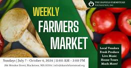 Weekly Farmers Market at The Daniels Farmstead