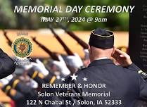 Memorial Day Ceremony (Solon Veterans Memorial)