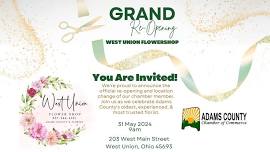 WEST UNION FLOWER SHOP Ribbon Cutting Ceremony