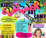 Kids' Summer ART CAMP! June 10-14