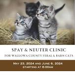 Spay and Neuter Clinic for Wallowa County Feral Cats