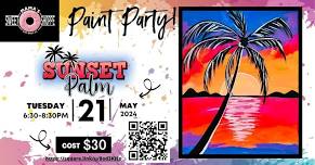 Mammas Sweet Shoppe Sunset Palm Paint Party