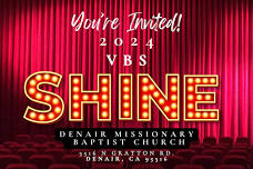 Vacation Bible School - Shine!!!