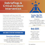 Debriefings & Critical Incident Intervention