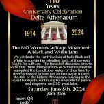 Delta Athenaeum 110 Years Anniversary Celebration The MO Women’s Suffrage Movement (6/7/24)