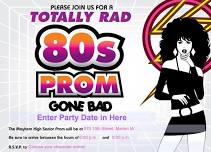 Totally Rad 80's Prom Murder Mystery