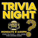 Monday Night Trivia @ Coach's Corner (Iowa City, IA) / Mondays @ 6pm