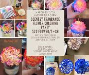 Scentsy Fragrance Flower Coloring Party