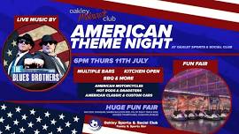 American Theme Night :: FREE EVENT :: Oakley Motorcycle Club & Oakley Sports & Social Club