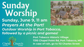 Sunday Worship - Outdoor Prayers at the Port!