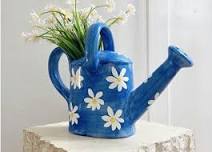 DIY Ceramic Watering Can Planter