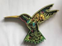 Layered Wood Art - Hummingbird - Hummingbird