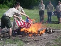 American Flag Retirement Ceremony