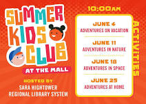 Summer Kids Club at the Mall