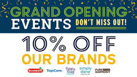 Grand Opening | Canton, TX | 10% off Our Brands Purchases