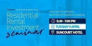  Join Us for Our Third Residential Investment Seminar! 