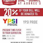 Dine to Donate at Aubree's for Ypsi Pride