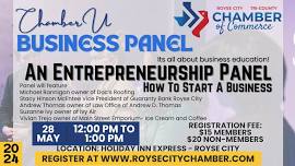 Chamber U Business Panel: How To Start A Business