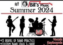 Summer Rock Camp at Bill's Music Ages 9-15 Session #2