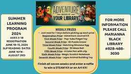 Summer Learning Program 2024- Adventure Begins At Your Library!