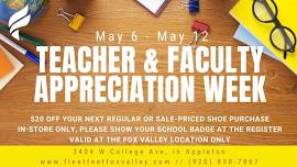 Teacher and Faculty Appreciation Week