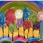 Colorful trees  paint n doodle @EXPRESS YOUR TALENT