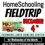 HOMESCHOOLERS  - 1ST WEDNESDAY OF EACH MONTH at Fairwood Lanes Entertainment Boutique Center