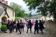 Bootstrap Border Morris and Sidmouth Steppers at The Drewe Arms, Broadhembury