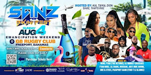 SANZ  “BIKINI FEST”  SUNDAY AUG 4TH  EMANCIPATION WEEKEND