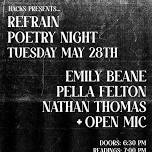 Refrain Poetry Night