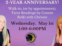 2-year Anniversary Walk-In Tarot Card Readings and Reiki