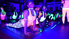 80's/90's Retro Glow Yoga