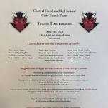 Tennis Tournament for Central Cambria Girls Tennis Team