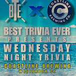 Trivia Night at Coastline Brewing Co. - Westbrook CT - Wednesdays - July 24 2024 - 7pm-9pm