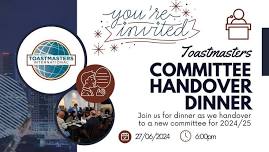 Toastmasters Committee Handover Dinner