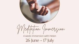 Meditation 4 week Immersion