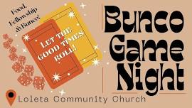 May Game Night ~ Bunco!