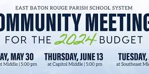 Community Meeting for the 2024 Budget