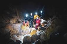 Øyfjellgrotta Cave Exploring: Exciting Walk in Limestone Cave Showcasing Forces of Nature