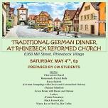 Traditional German Dinner by CIA Students at Rhinebeck Reformed Church