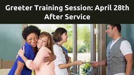 Greeter Training and Scheduling Session