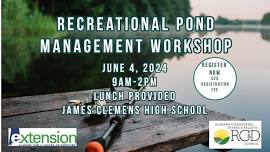 Recreational Pond Management Workshop