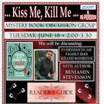 Kiss Me, Kill Me... Mystery Book Discussion Group hosted by Donna