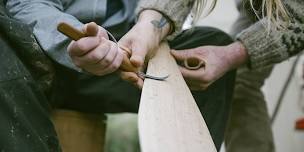 Paddle Carving in the Woods