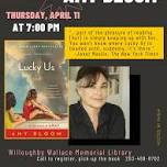 Willoughby Book Talk:  An Author Event with Amy Bloom -- In person. — The Willoughby Wallace Memorial Library