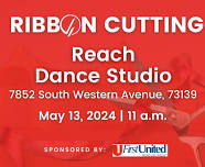 Ribbon Cutting Celebration for Reach Dance Studio